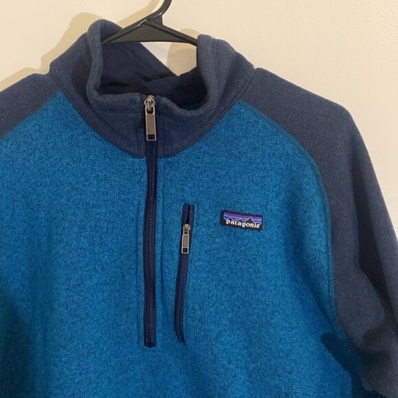 Patagonia Men's Quarter Zip Blue Fleece Better Sweater Pullover Size XL - Picture 2 of 5